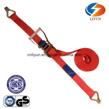 5ton 8m Straps, Ratchet Tie Down W/Double J Hook (EN12195-2)